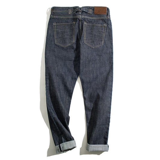 Vintage Dark Straight-Cut Jeans