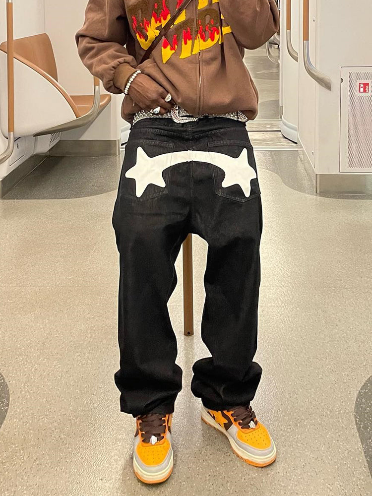Starry Night Baggy Jeans