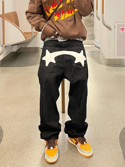 Starry Night Baggy Jeans