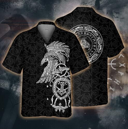 Viking Raven Culture Hawaiian Shirt