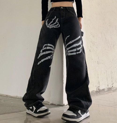 Starry Night Baggy Jeans