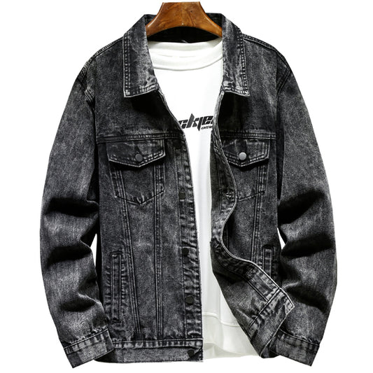 Men's Slim Fit Ash Denim Jacket
