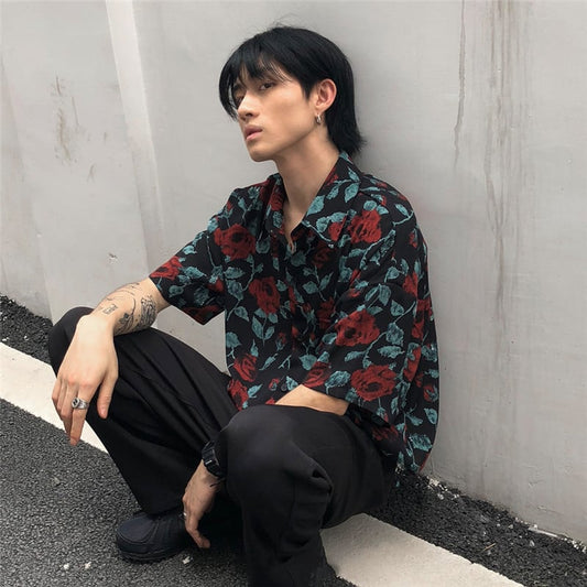 Chic Retro Floral Casual Shirt