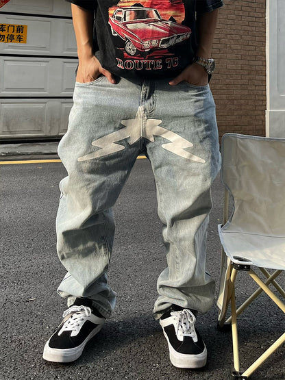 Starry Night Baggy Jeans